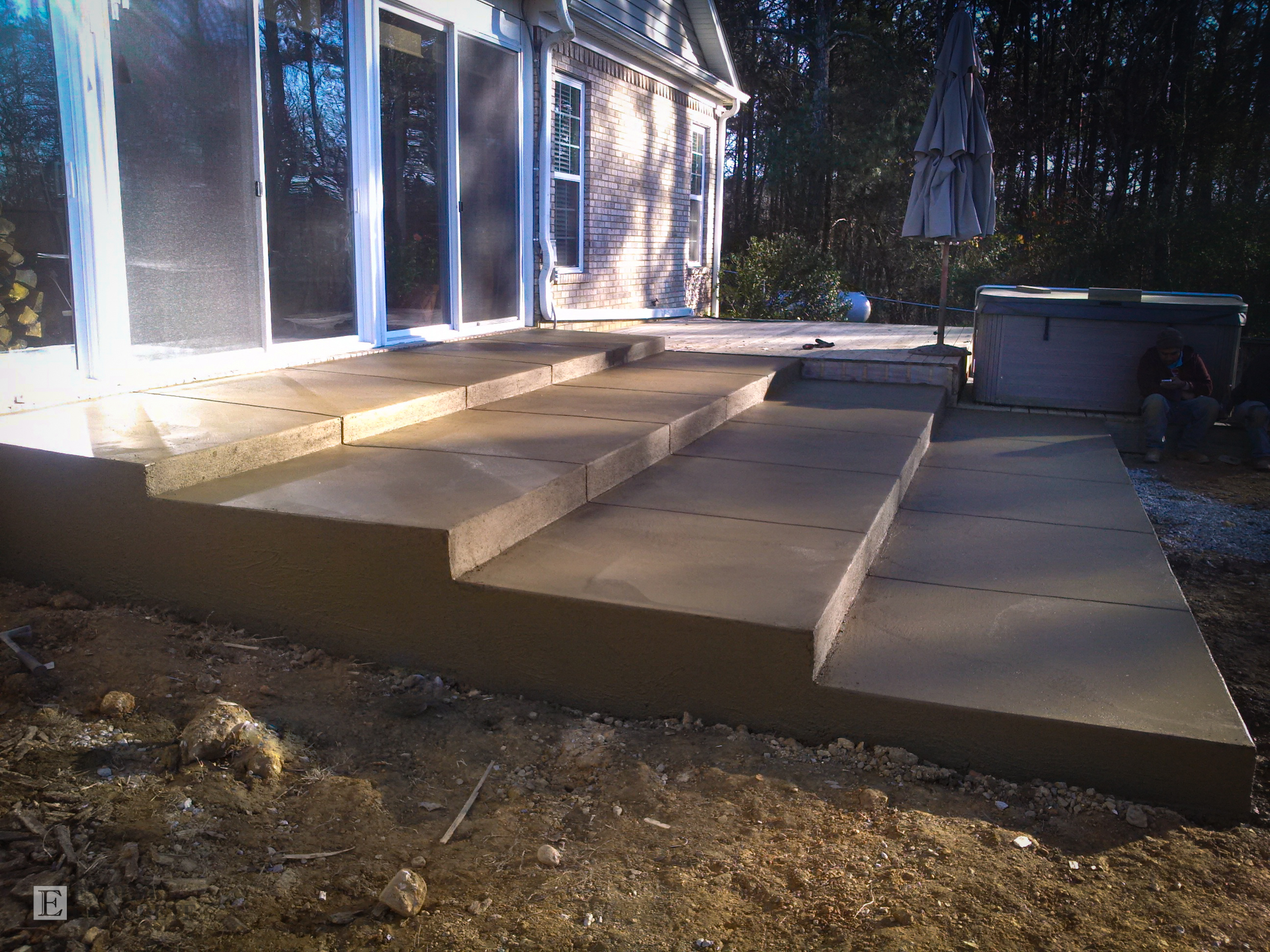 Concrete Patio Steps