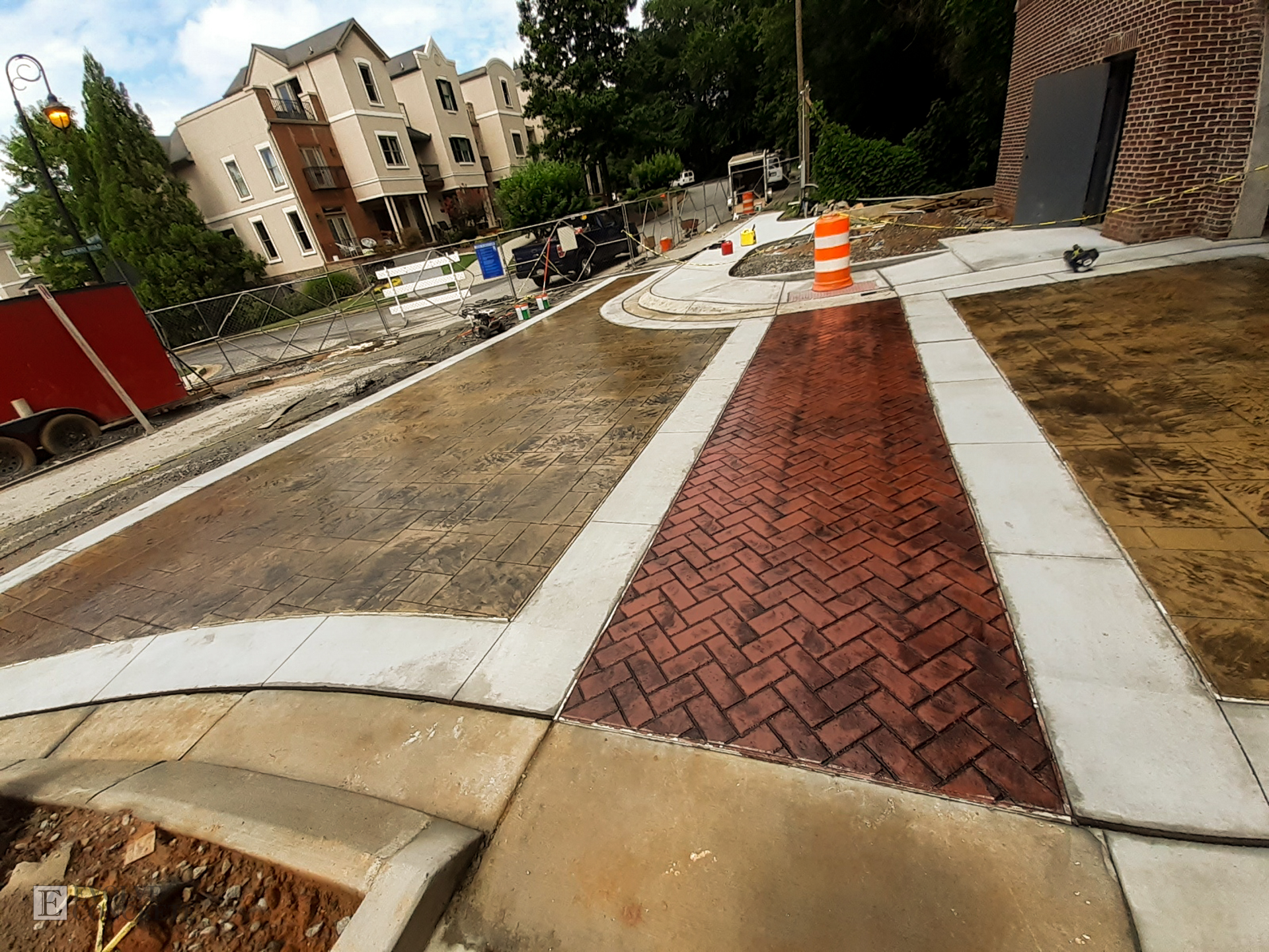 Stamped and Colored Concrete